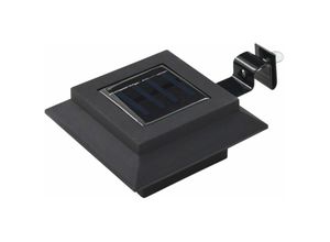 8720942555834 - Solar-Außenleuchten 12 Stk led Rechteckig 12 cm Schwarz - Schwarz - Maison Exclusive