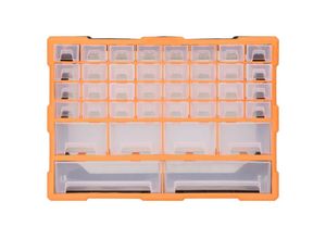 8720942558781 - Maison Exclusive - Multi-Schubladen-Organizer mit 40 Schubladen 52x16x375 cm - Orange