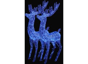 8720942567493 - Maison Exclusive - XXL Rentiere Weihnachtsdekoration Acryl 250 LED 2 Stk 180