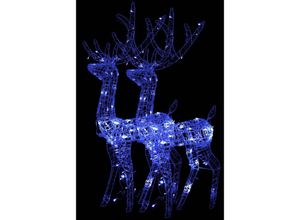 8720942567653 - Maison Exclusive - LED-Rentiere 2 Stk Acryl 120 cm Blau