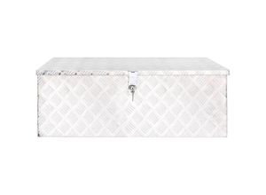 8720942598480 - Maison Exclusive - Aufbewahrungsbox Silbern 90x47x335 cm Aluminium - Silber