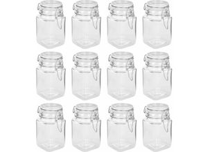 8720942772217 - Maison Exclusive - Einmachgläser mit Bügelverschluss 12 Stk 260 ml - Transparent