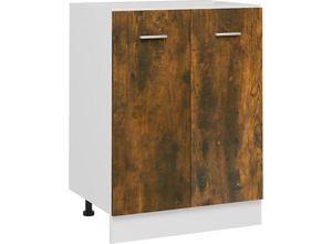 8720942799511 - Unterschrank Räuchereiche 60x46x815 cm Holzwerkstoff - Braun - Maison Exclusive