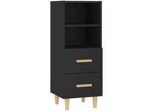 8720942823353 - Maison Exclusive - Sideboard Schwarz 345x34x90 cm Holzwerkstoff - Schwarz