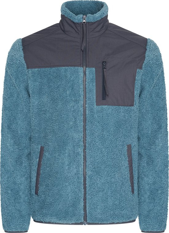 8720955007603 - Mario Russo Teddy Vest Ottawa - Herren Übergangsjacke - Blau - Größe M