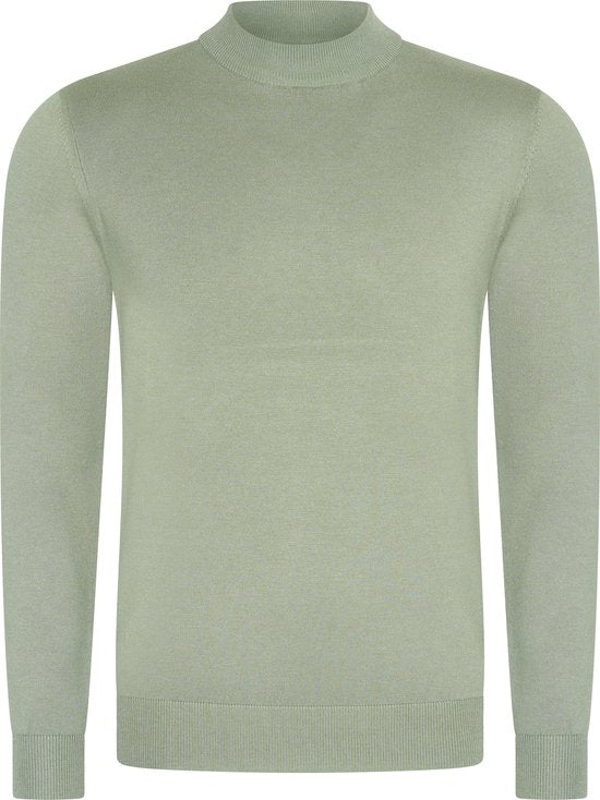 8720955008488 - Turtle Neck - Pullover Männer - Pullover Männer - Rollkragenpullover Männer - L - Agave Grün