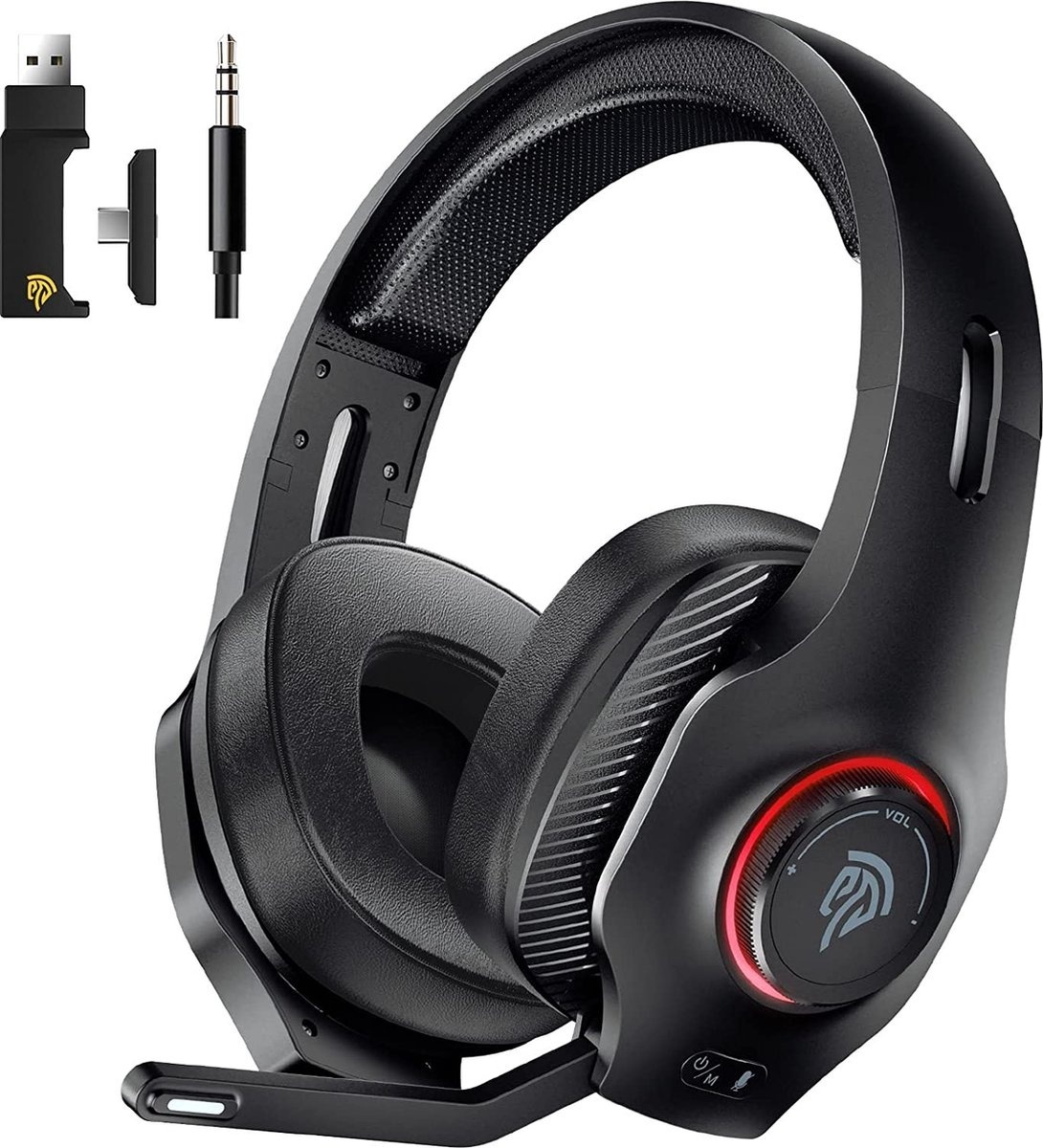 8720955150262 - EasySMX VIP002W kabelloses RGB-Gaming-Headset 24GHz 71 Surround Sound tiefer Bass & Geräuschunterdrückung