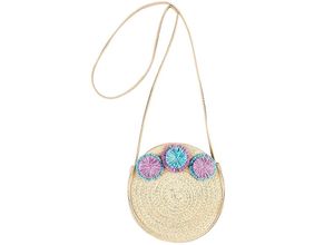 8720955283076 - Tasche ALEIDA BLÜTEN rund (14cm) in natur