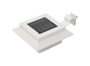 8720961185180 - Solar-Außenleuchten 12 Stk led Rechteckig 12 cm Weiß - Weiß - Maison Exclusive