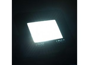 8720961189188 - LED-Fluter 10 w Kaltweiß - Schwarz - Maison Exclusive