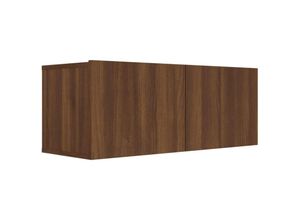 8720961232037 - Maison Exclusive - TV-Schrank Braun Eichen-Optik 80x30x30 cm Holzwerkstoff - Braun