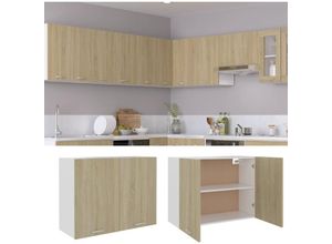 8720961247284 - Hängeschrank Sonoma-Eiche 80x31x60 cm Holzwerkstoff - Braun - Maison Exclusive