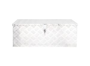 8720961311541 - Maison Exclusive - Aufbewahrungsbox Silbern 80x39x30 cm Aluminium - Silber