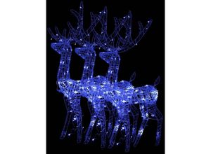 8720961329218 - Maison Exclusive - LED-Rentiere 3 Stk Acryl 120 cm Blau