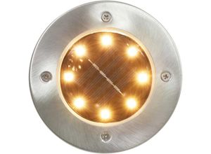 8720961547865 - Solar-Bodenleuchten 8 Stk led Warmweiß - Weiß - Maison Exclusive