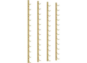 8720961558984 - Maison Exclusive - Wand-Weinregal für 12 Flaschen 2 Stk Golden Eisen - Gold