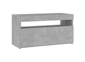 8720961568662 - Maison Exclusive - TV-Schrank mit LED-Leuchten Betongrau 75x35x40 cm - Grau