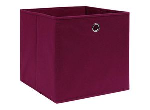 8720961571839 - Maison Exclusive - Aufbewahrungsboxen 4 Stk Vliesstoff 28x28x28 cm Dunkelrot - Rot