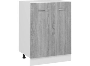 8720961644854 - Unterschrank Grau Sonoma 60x46x815 cm Holzwerkstoff - Grau - Maison Exclusive