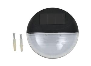 8720961920941 - Outdoor Solar-Wandleuchten led 12 Stk Rund Schwarz - Schwarz - Maison Exclusive