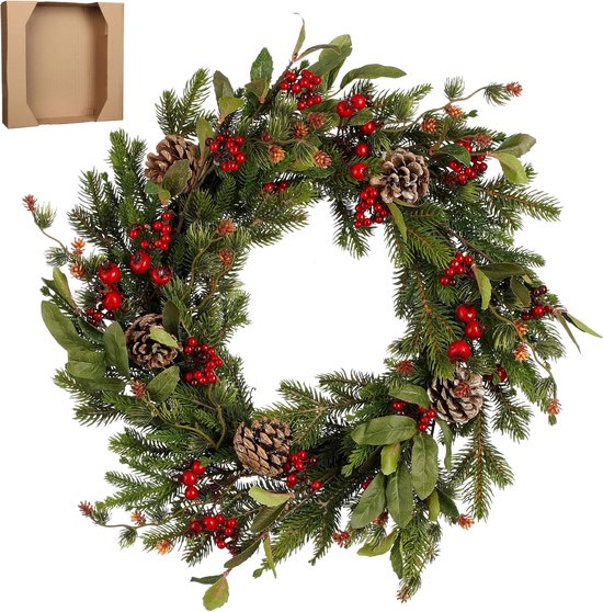 8720967799343 - Austin Weihnachtskranz - Ø50 cm - Grün