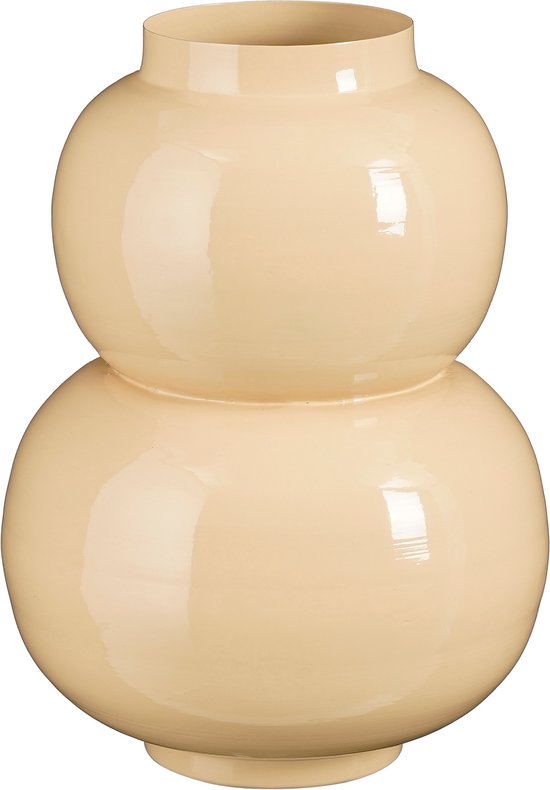 8720967815494 - Boyd Vase - H37 x Ø26 cm - Metall - Beige