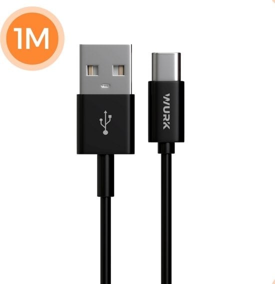 8720986030922 - Wurk - USB-zu-USB-C-Ladekabel - 1M