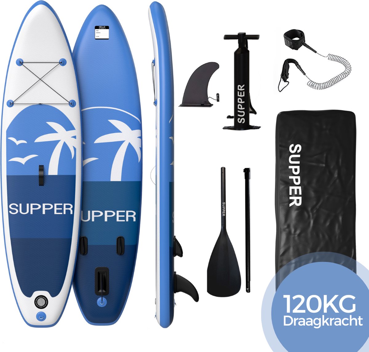 8720986031714 - SUP Board - Komplettset - bis zu 120 kg - 285 x 76 cm - Blau