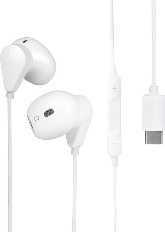 8720986570787 - - Ohrhörer mit Kabel - USB-C-Anschluss - In-Ear-Kopfhörer mit Kabel - Kabelgebundene Kopfhörer - Kopfhörer mit Kabel und Mikrofon - Weiß