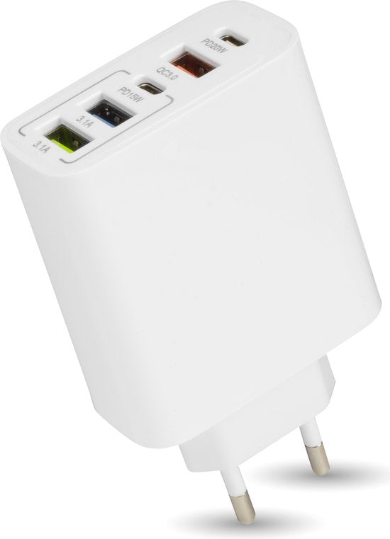 8720986571227 - - USB-Adapter - 5 Ports - USB-Stecker - USB-Ladegerät - Geeignet für jedes USB-Kabel - Weiß