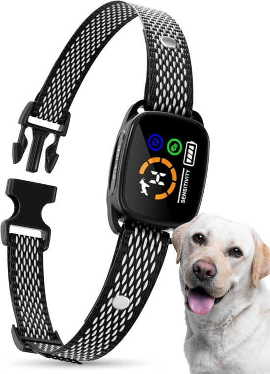 8720986571920 - - Anti-Bell-Halsband Digital - Anti-Bell-Gerät ohne Schock - Vibration & Signaltöne - wiederaufladbar - Bellen Halsband für Hunde und Welpen - 6 Stufen