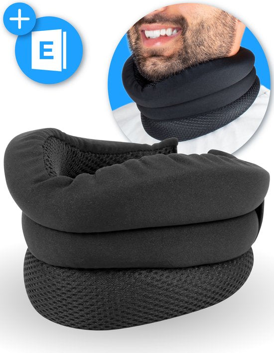 8720986571951 - - Anti Snore Neck Brace - Halskragen - Anti Snore Pillow - Inklusive eBook - Neck Brace - Reduziert Schnarchen - Neck Band - Anti Snore Produkte - Besserer Schlaf