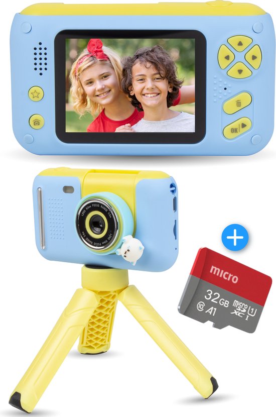 8720986572101 - - Kinderkamera - Spielzeugkamera Kinder - Inkl 32 GB SD-Karte - Foto & Video - Digitale Kinderkamera - Kameras für Kinder - Kinderkameras - Blau
