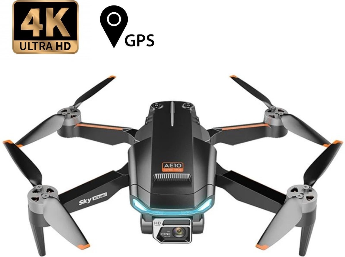 8720986670135 - Mini Smart Drone - 4K Full HD Kamera - 60 Minuten Flugzeit - Inklusive 3 Batterien - Keine Fluggenehmigung erforderlich - Geeignet für Kinder Erwachsene - Quadcopter