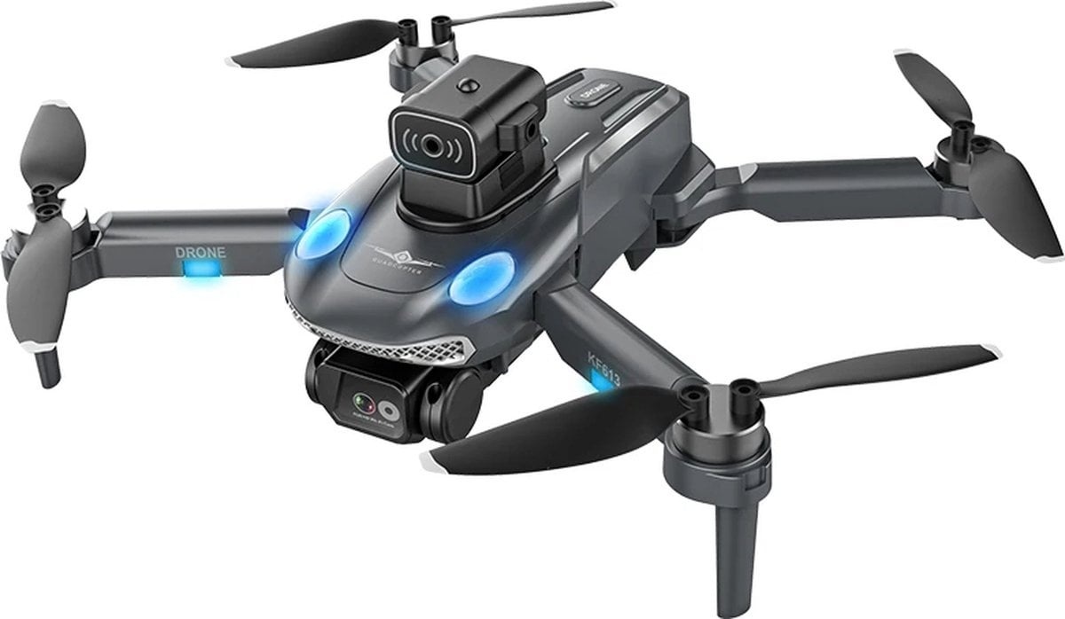 8720986670142 - PuroTech Mini Quad Drohne - Full HD 4K Kamera - 54 Minuten Flugzeit - Hindernisvermeidung - Inklusive 3 Batterien - Keine Flugerlaubnis erforderlich - Geeignet für Kinder   Erwachsene - Geschenk Weihnachten & Sinterklaas