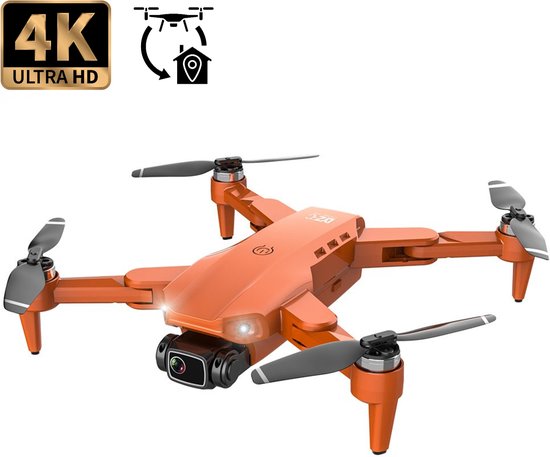 8720986670401 - - Ultra Smart Drone - 4K UHD Dual Kamera - 50x Zoom - 3 Akkus - 84 Min Flugzeit- Quadcopter - Orange