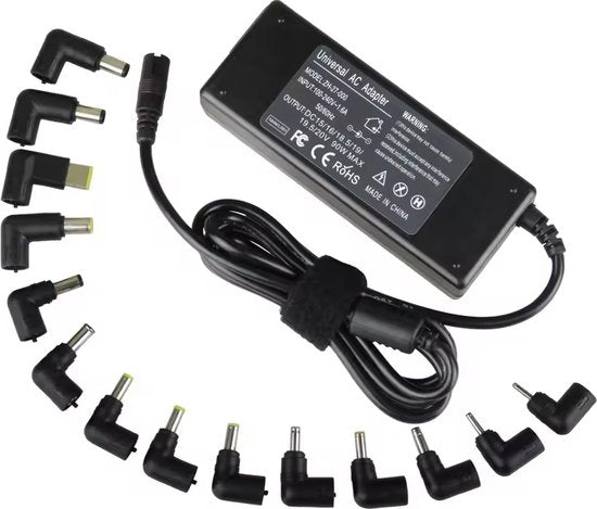 8720986670418 - Velociy® Universal Laptop Adapter - Laptop Ladegerät - Alle Marken - 45W-65W-90W - Asus - Acer - HP - Dell - Lenovo - Samsung - Sony