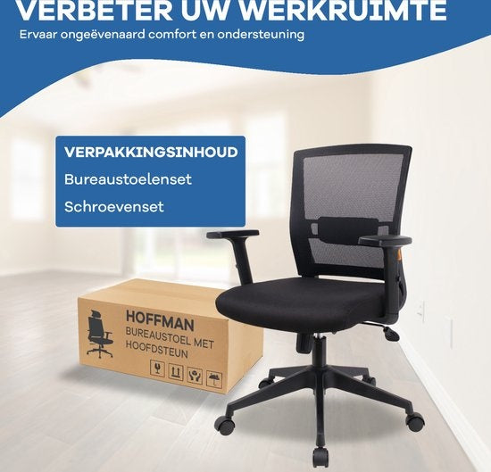 8721008055039 - Ergonomischer Bürostuhl - Verstellbarer Bürostuhl - Bürostühle für Erwachsene - Bürostuhl - Gaming Chair - Vollständig verstellbar