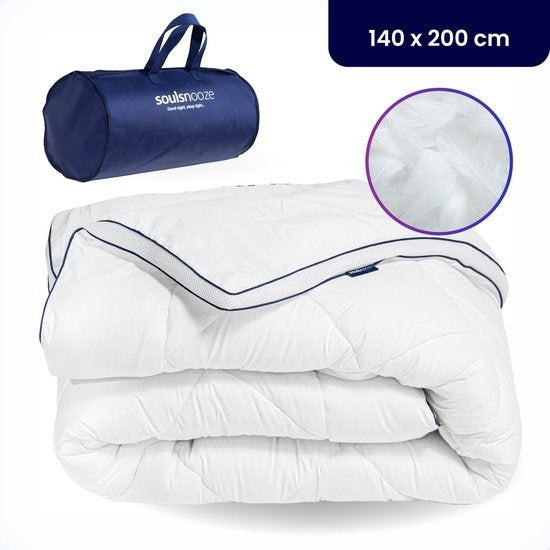 8721008118062 - Soulsnooze¬Æ - Luxe Ultra Soft Dekbed 140 x 200 ‚Äì All Year - Hotel Kwaliteit - 3D Airmesh - Ademend - Eenpersoons Enkel Dekbed - Anti Allergie - Geschikt voor het hele jaar