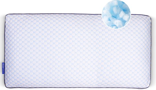 8721008118208 - Soulsnooze® Memory Foam Pillow Dawn- 100 Nächte Probeschlaf - Individuelles Design - Nackenschmerz-Kissen - Geeignet für Rücken- Seiten- und Bauchschläfer - Zerkleinerter Memory Foam - 40x80cm