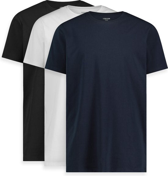 8721008472447 - LEBASQ - Miles T-Shirt für Männer - 3er Pack - mit Rundhalsausschnitt - Extra lang - als Unterhemd geeignet - MIX - M - Baumwolle 8721008472447 - LEBASQ - Miles T-Shirt für Männer - 3er Pack - mit Rundhalsausschnitt - Extra lang - als Unterhemd geeignet - MIX - M - Baumwolle