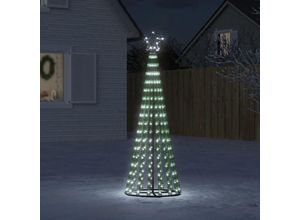 8721012042117 - Vidaxl - Weihnachtsbaum Kegelform 275 LEDs Kaltweiß 180 cm Cold white