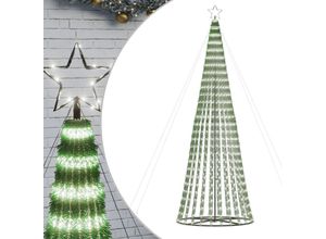 8721012042155 - Vidaxl - Weihnachtsbaum Kegelform 688 LEDs Kaltweiß 300 cm Kaltweiß