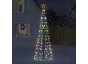 8721012042322 - Bonnevie - LED-Weihnachtsbaum mit Erdspießen 570 LEDs Mehrfarbig 300 cm vidaXL357140