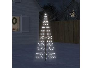 8721012042353 - Vidaxl - LED-Weihnachtsbaum für Fahnenmast 200 LEDs Kaltweiß 180 cm Cold white