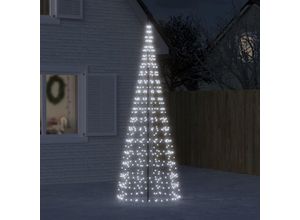 8721012042391 - Bonnevie - LED-Weihnachtsbaum für Fahnenmast 550 LEDs Kaltweiß 300 cm vidaXL486554