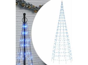 8721012042414 - Vidaxl - LED-Weihnachtsbaum für Fahnenmast 550 LEDs Blau 300 cm Blue