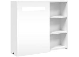 8721012107045 - Bonnevie - Spiegelschrank mit LED-Beleuchtung Weiß 60x13x52 cm vidaXL487675