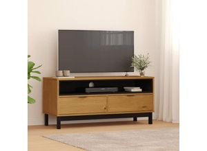 8721012107540 - Bonnevie - TV-SchrankTV-Möbel flam 110x40x50 cm Massivholz Kiefer vidaXL