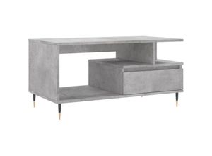 8721012113275 - Jinlefu - Couchtisch Betongrau 90x49x45 cm Holzwerkstoff vidaXL - Grau